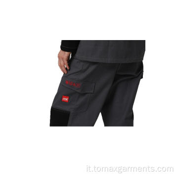 Pantaloni da lavoro resistenti alla fiamma con nastro riflettente